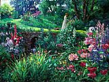 Cao Yong Walk In Garden painting